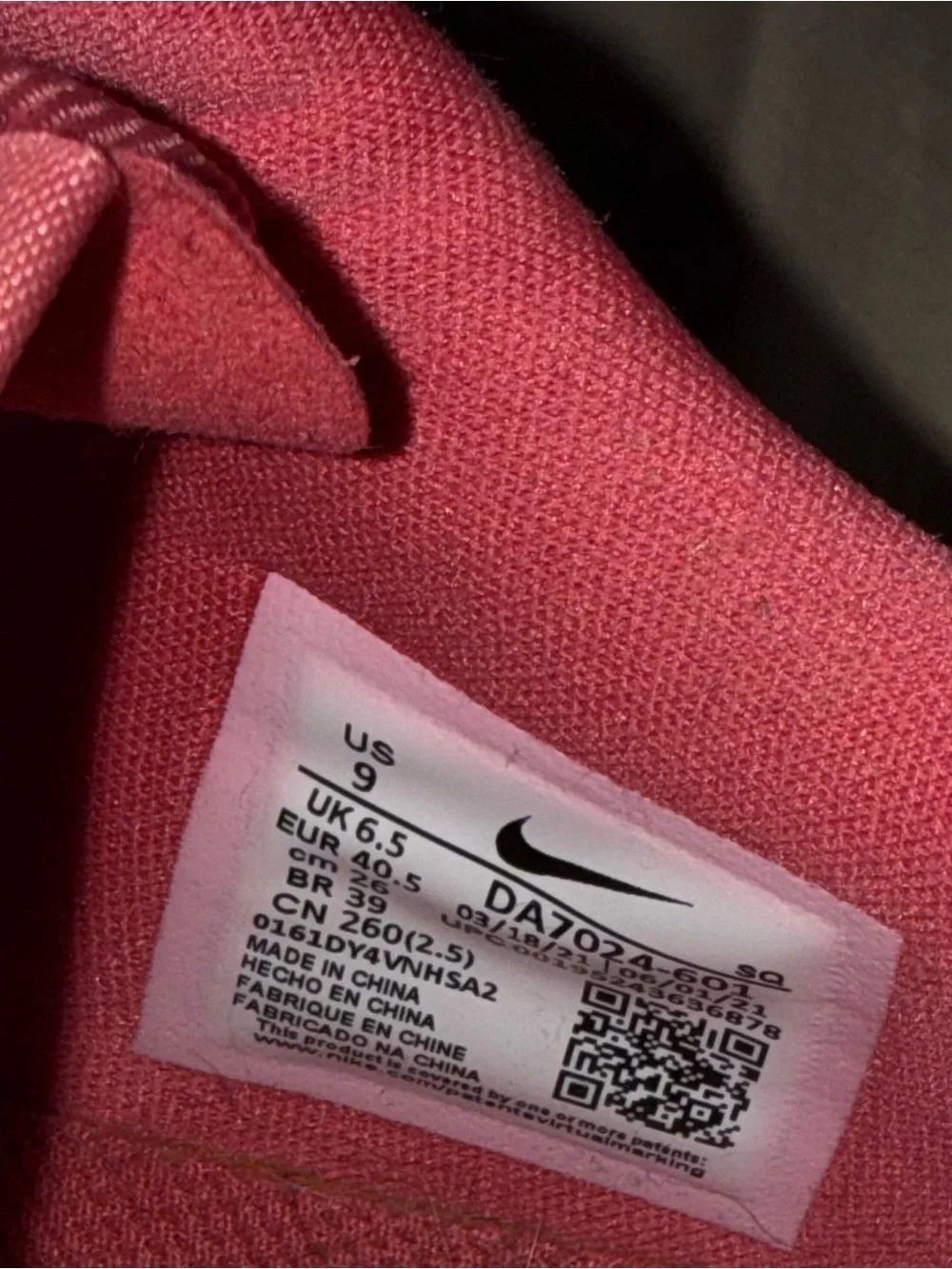 Nike Women's Coral/Pink Low-Top Sneakers